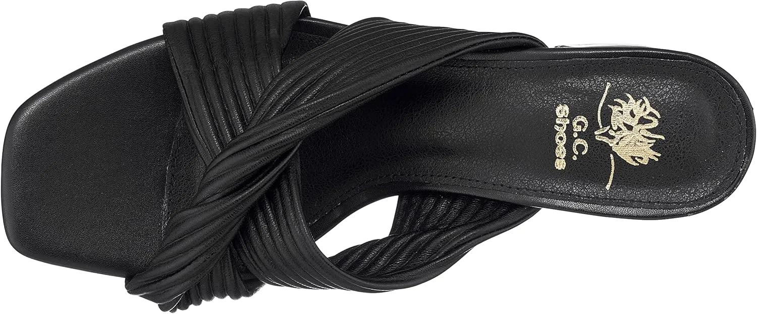 GC Shoes Womens Block Heeled Sandals