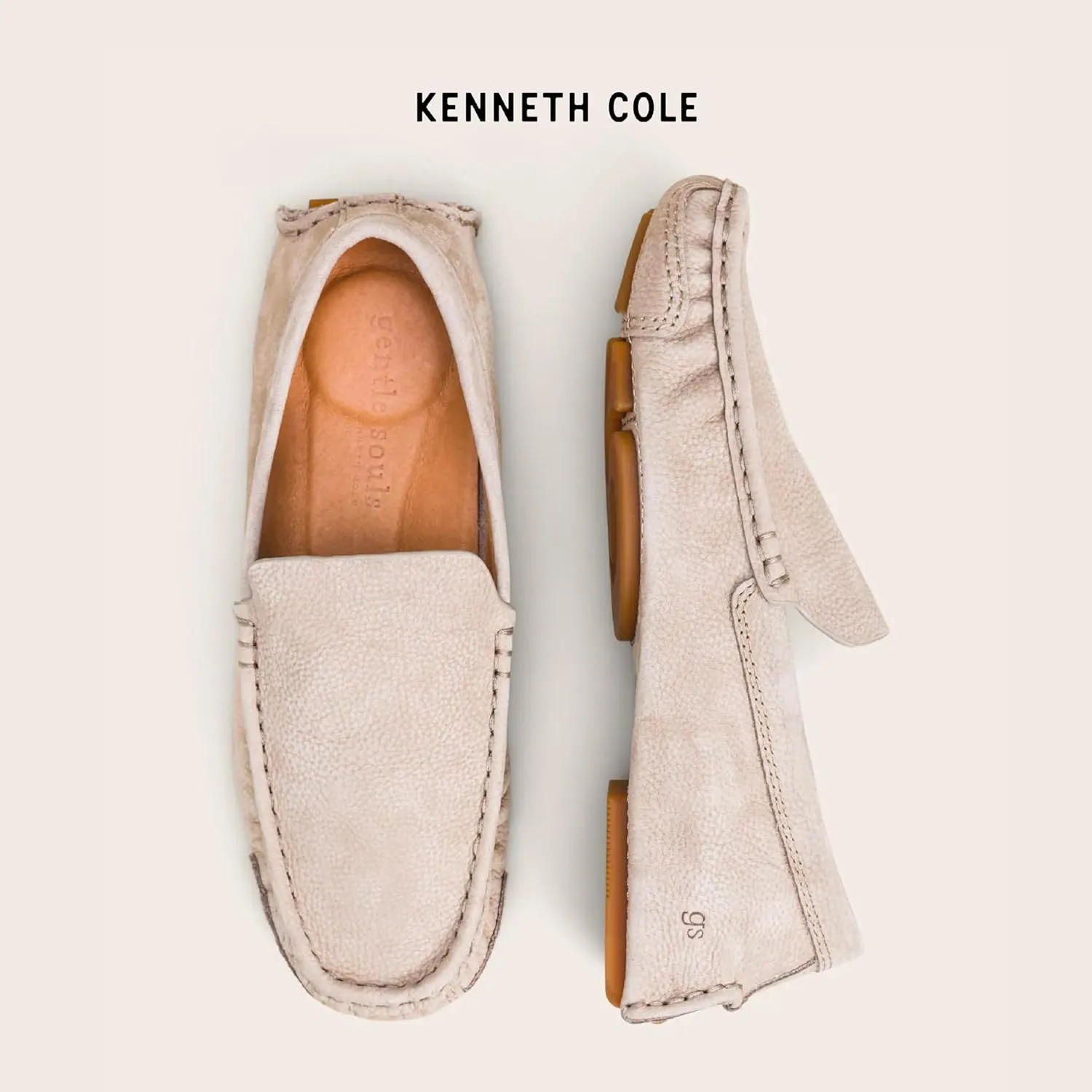 Gentle Souls by Kenneth Cole Men's Mateo Driver Soft Suede Penny Loafer, Built-in Arch Support