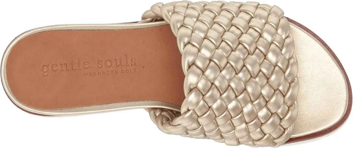 Gentle Souls by Kenneth Cole Women's Lavern Lite Braid Slide Sandal