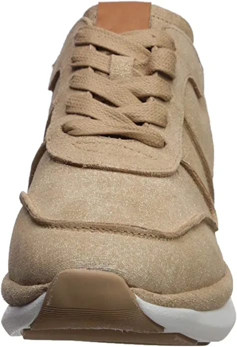 Gentle Souls by Kenneth Cole Women's Raina Wave Laceup Sneaker, Gold Multi, 8.5 M US