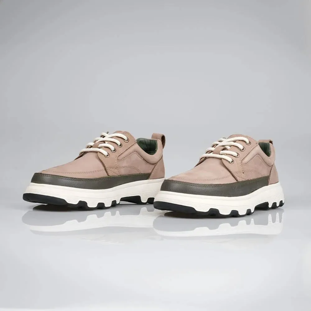Genuine Leather Beige Khaki Sneaker TG-002 SCB-623