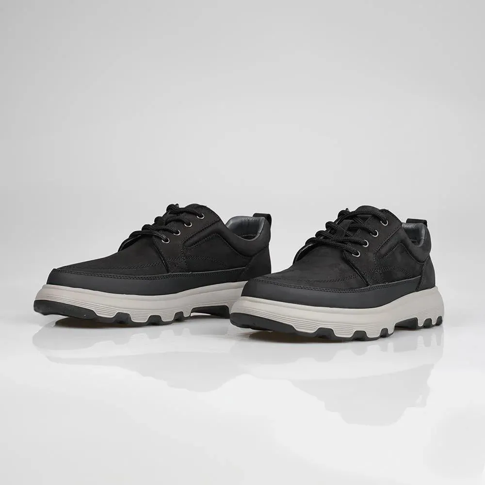 Genuine Leather Black Sneaker TG-001 SCB-854