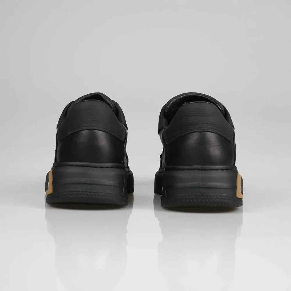Genuine Leather Black Sneaker TG-600 SCB-368