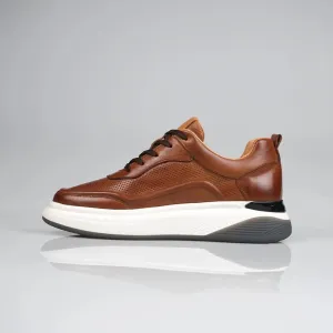Genuine Leather Tan Sneaker TG-401 SCB-719