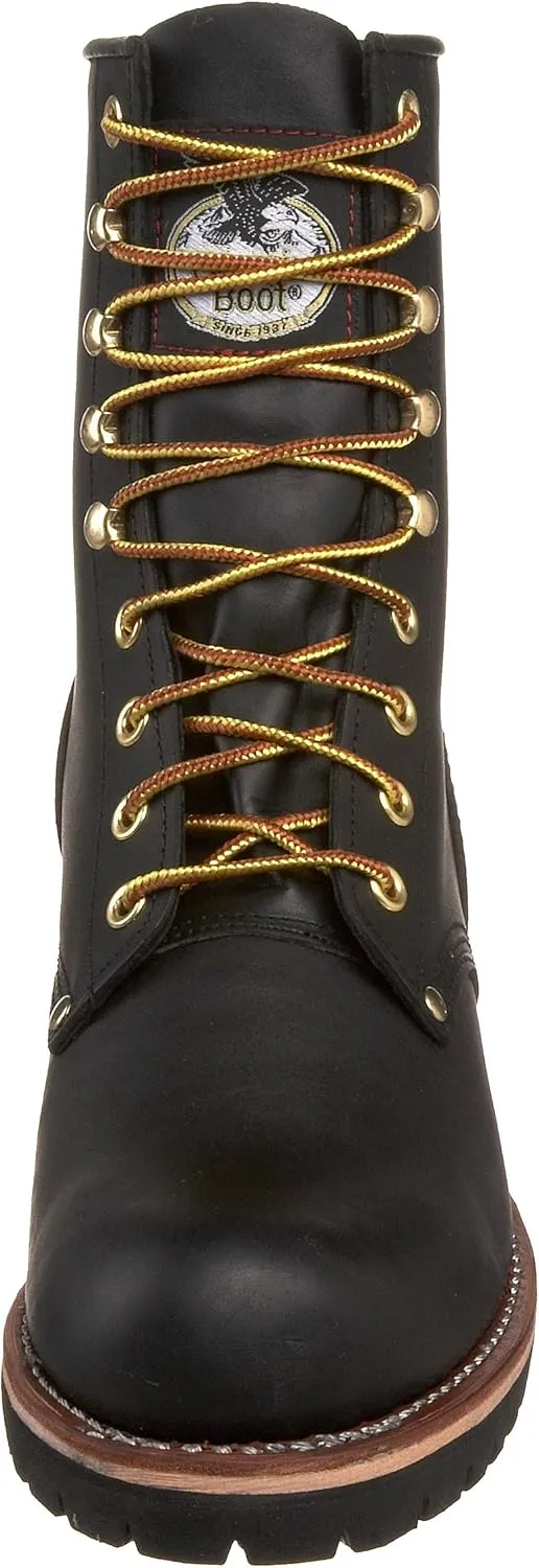Georgia Boot Men's Logger 8" Black Non Steel-Toe Work Boot