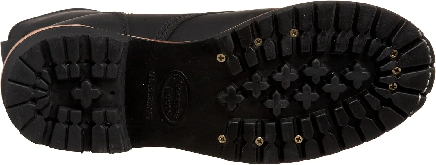 Georgia Boot Men's Logger 8" Black Non Steel-Toe Work Boot