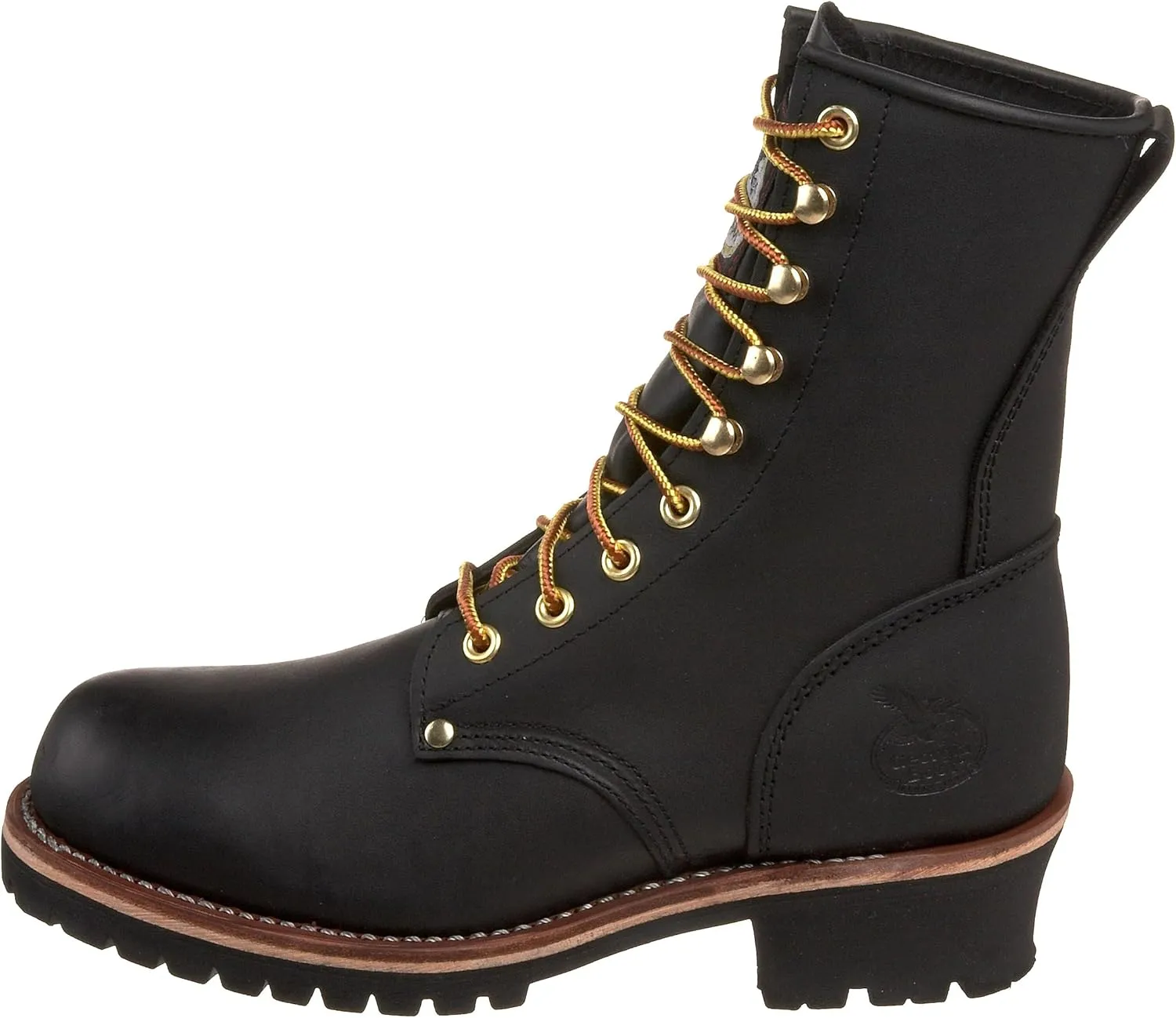 Georgia Boot Men's Logger 8" Black Non Steel-Toe Work Boot