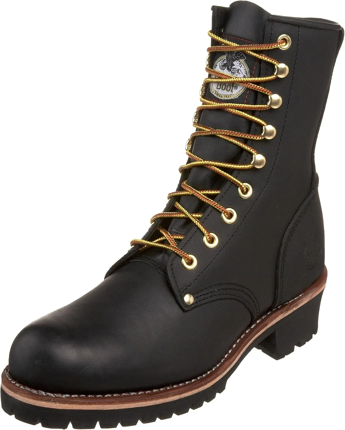 Georgia Boot Men's Logger 8" Black Non Steel-Toe Work Boot
