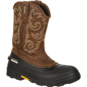 Georgia Boot Red Brown Muddog Waterproof Western Mens Work Wellington Boots GB00244