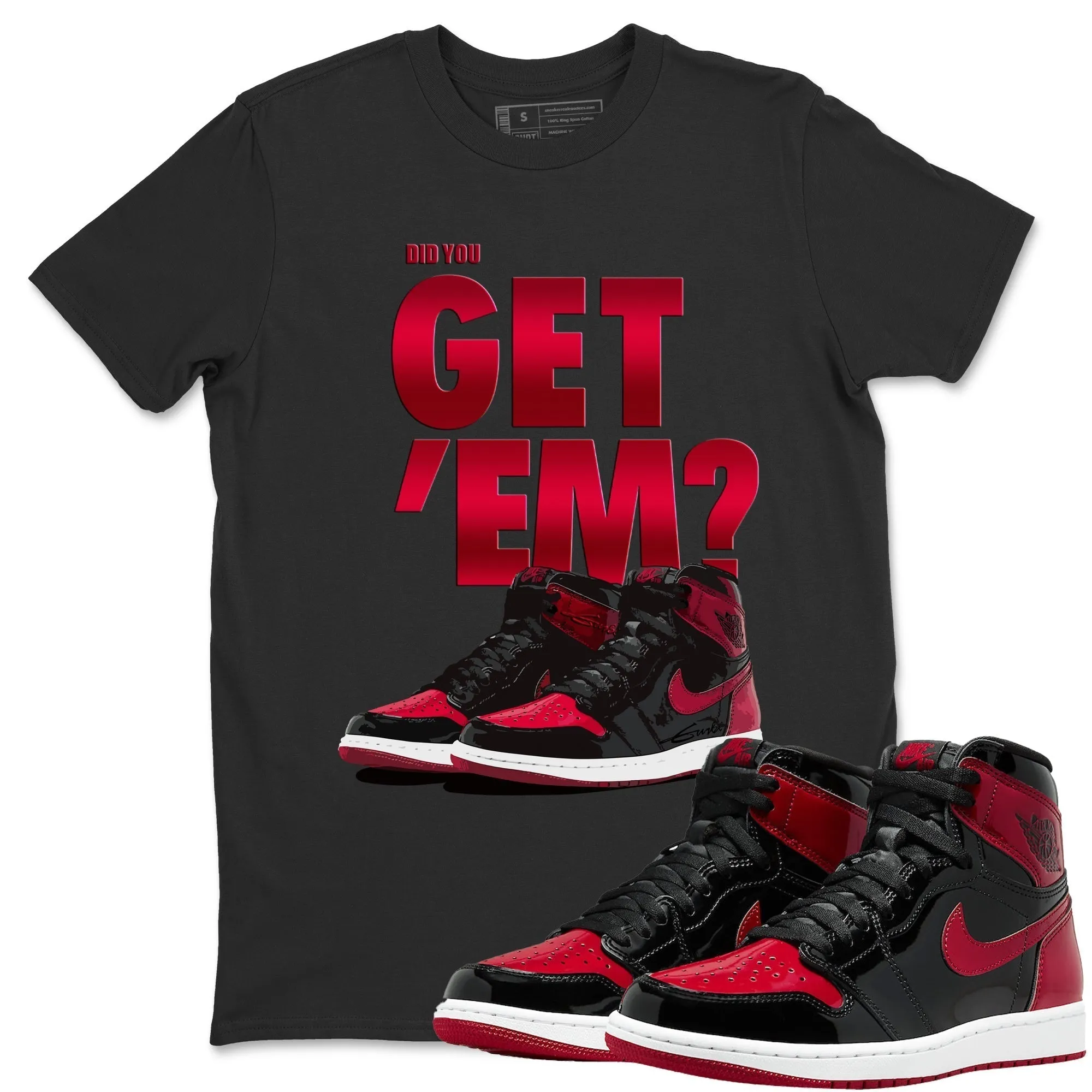 Get Unisex Patent Excellent Bred Air - Flexible customer care You 'Em Jordan Did 1 Tops
