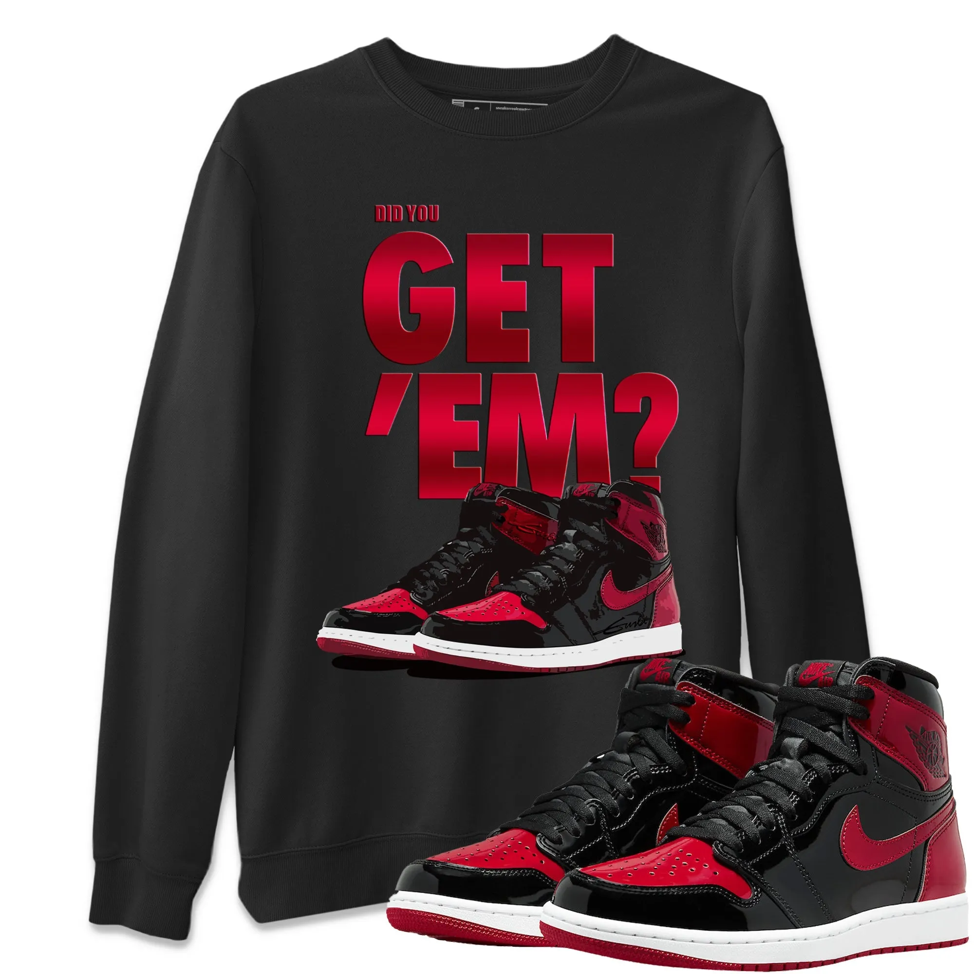 Get Unisex Patent Excellent Bred Air - Flexible customer care You 'Em Jordan Did 1 Tops