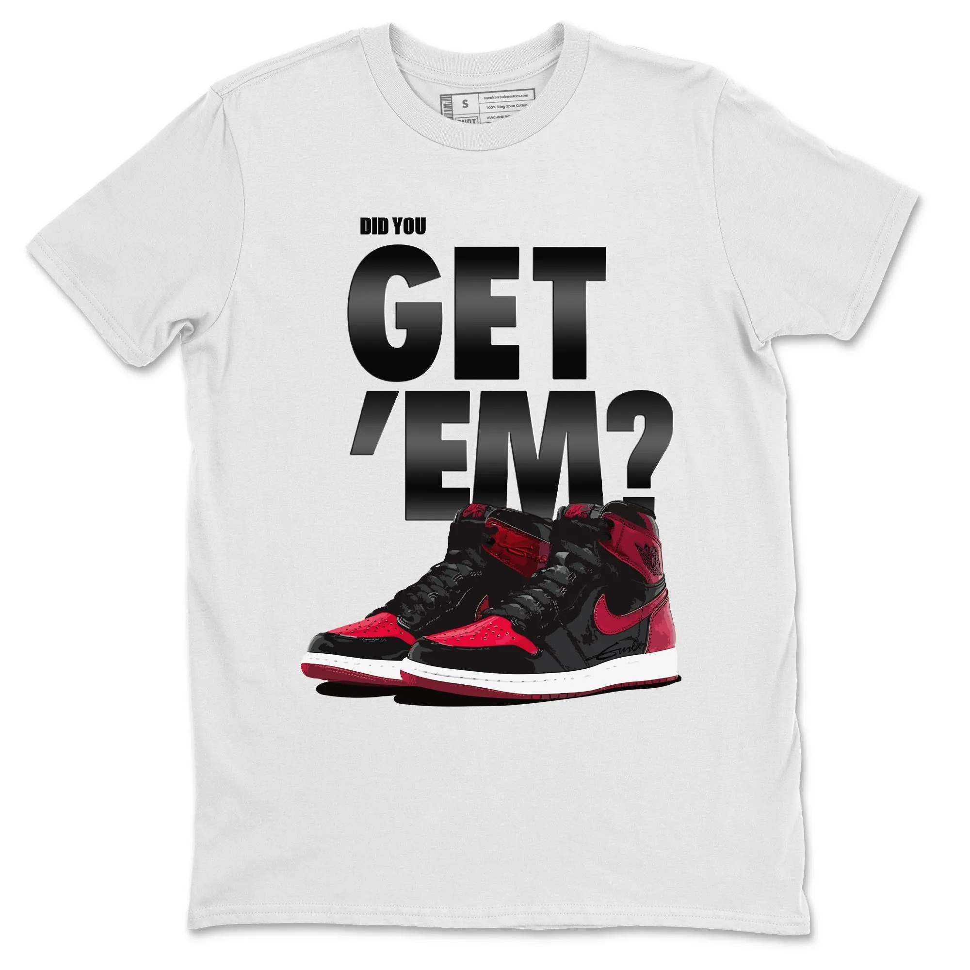 Get Unisex Patent Excellent Bred Air - Flexible customer care You 'Em Jordan Did 1 Tops
