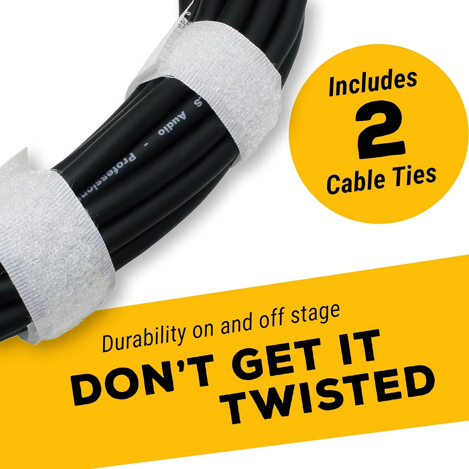GLS Audio 25ft Mic Cable Patch Cords - XLR Male to XLR Female Black Microphone Cables - 25' Balanced Mike Snake Cord - 10 PACK