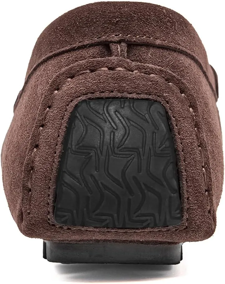Go Tour Mens Handmade Suede Leather Casual Loafers Shoes