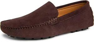 Go Tour Mens Handmade Suede Leather Casual Loafers Shoes