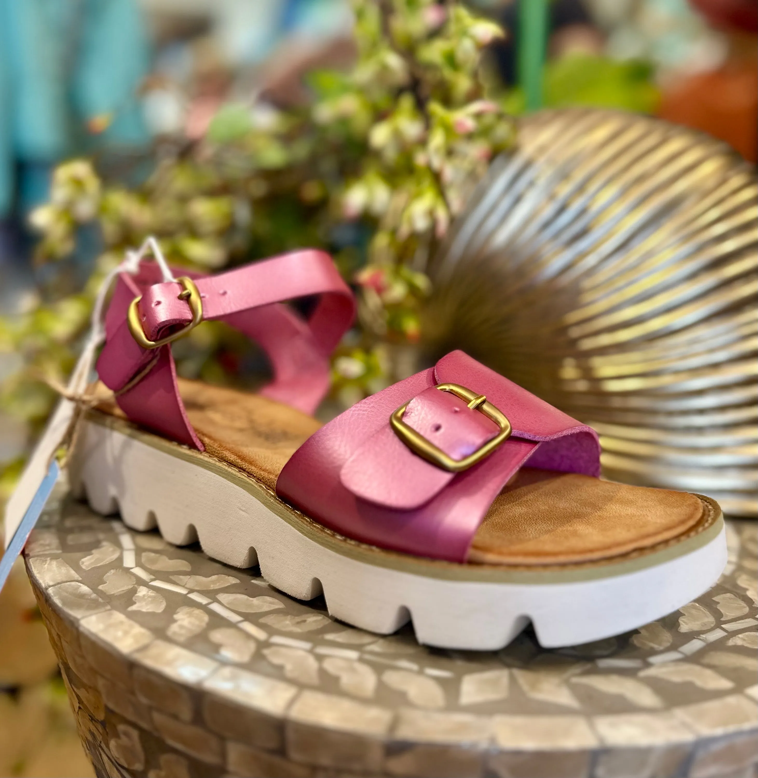 Heavenly Feet Trudy  Sandal in Pink or Blue