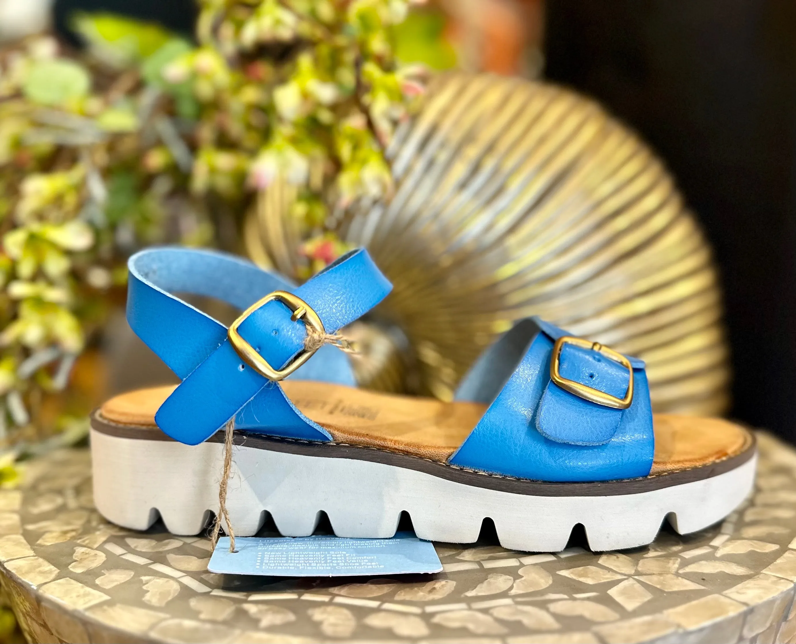 Heavenly Feet Trudy  Sandal in Pink or Blue