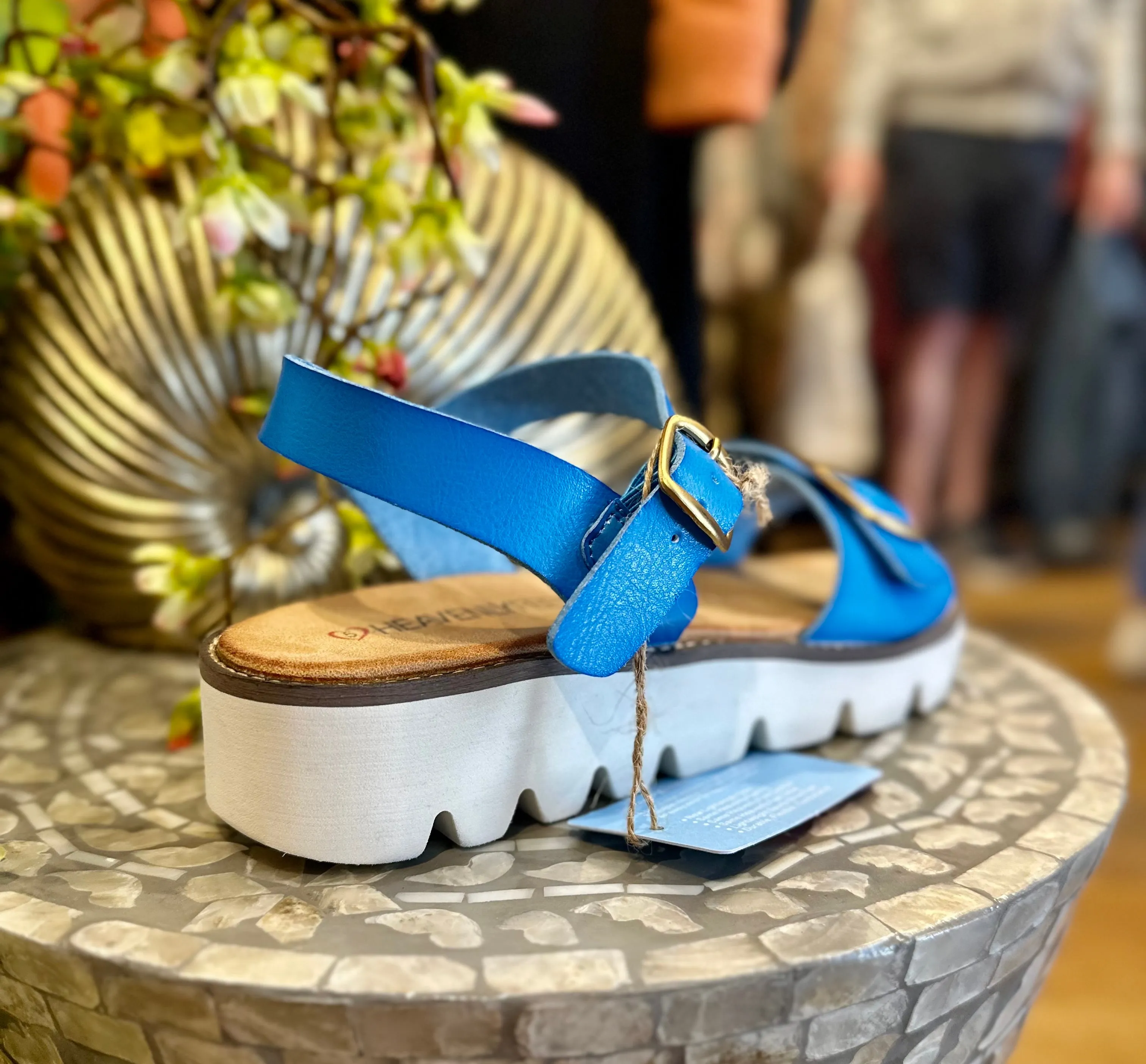 Heavenly Feet Trudy  Sandal in Pink or Blue