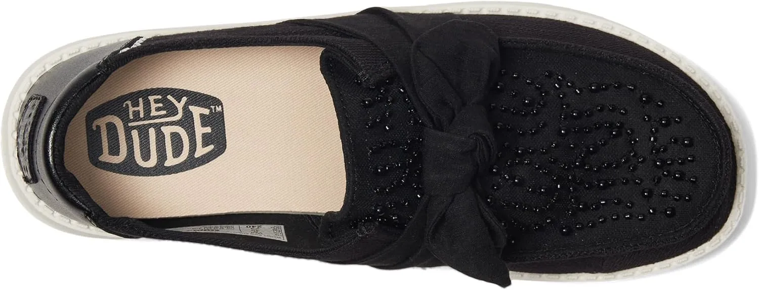 Hey Dude Women's Wendy Bow Embellishment Loafer