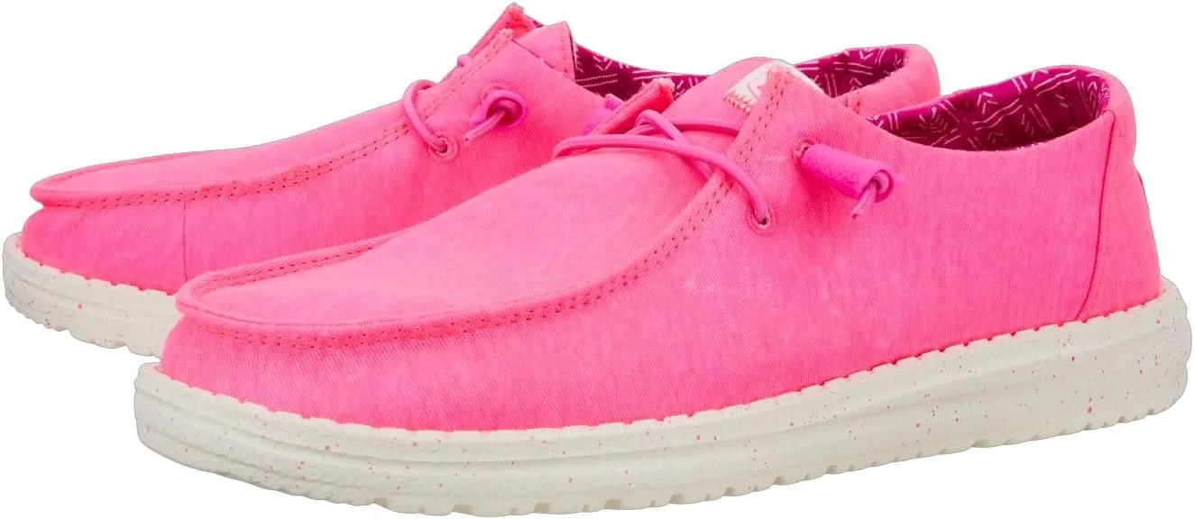 Hey Dude Women's Wendy Chambray Lace-Up Loafer