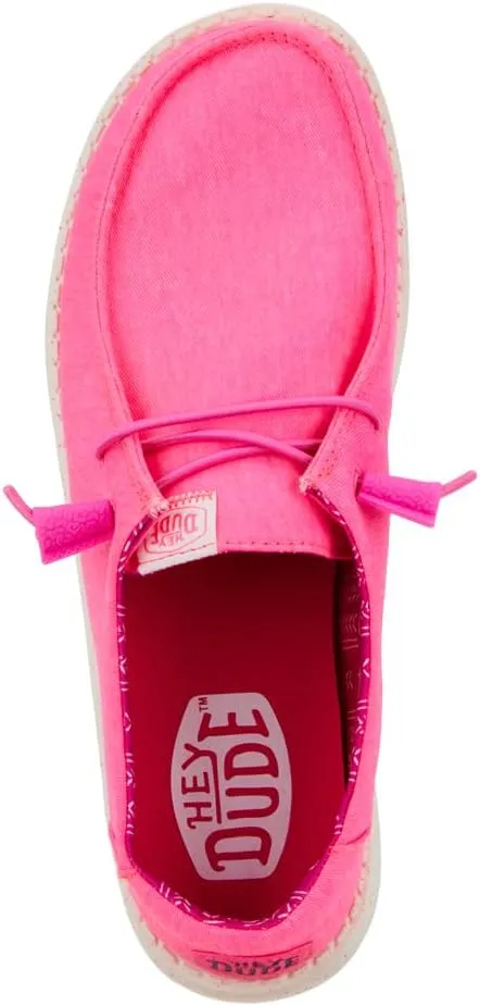 Hey Dude Women's Wendy Chambray Lace-Up Loafer