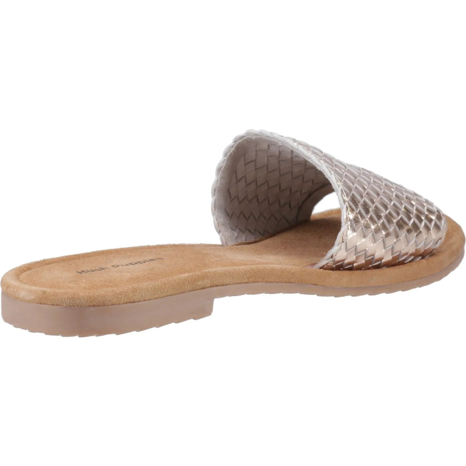 Hush Puppies Hetty Slide Leather Women's Bronze Sandals
