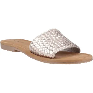 Hush Puppies Hetty Slide Leather Women's Bronze Sandals