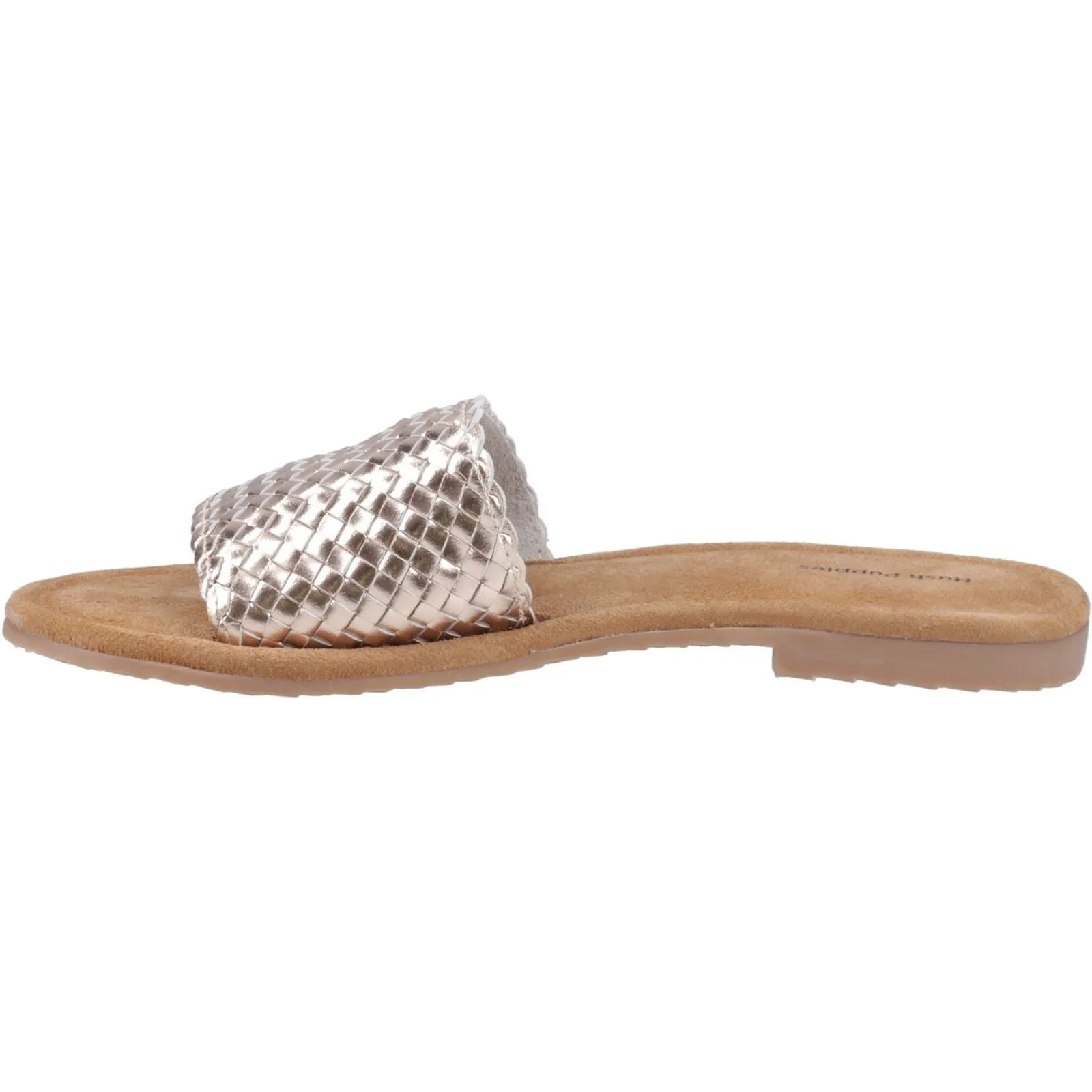 Hush Puppies Hetty Slide Leather Women's Bronze Sandals
