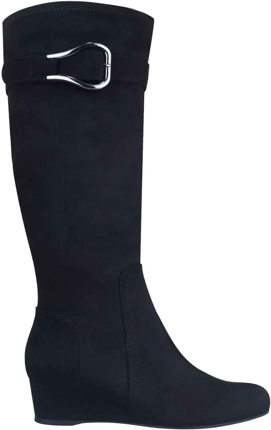 Impo Gelsey Stretch Wedge Boot with Memory Foam