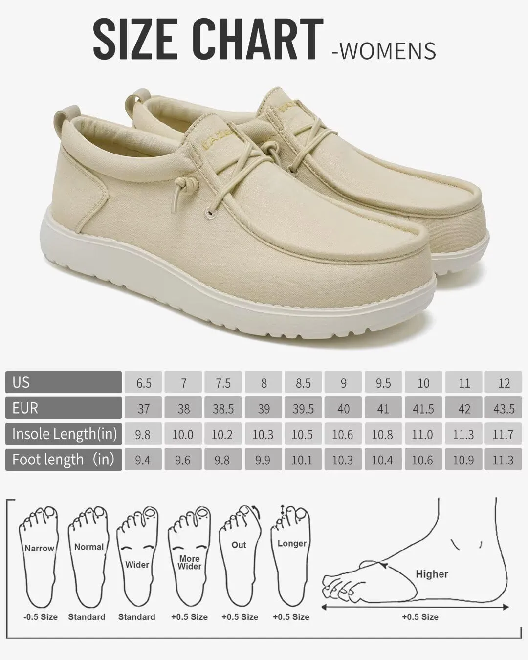ITAZERO Wide Shoes for Women,Wide Walking Shoes for Women Slip On Loafer with Arch Support,Diabetic Women's Shoes Wide Width