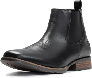 IUV Cowboy Boots For Men Ankle Boots Western Boot Casual Dress Slip On Chelsea Men