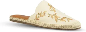 JATAREA Women's Flat Mules | Round Toe Leather Slip-Ons for Any Summer Outing Shoes