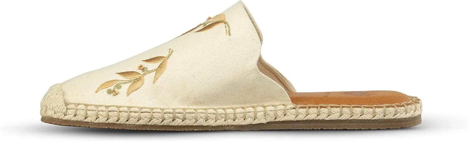 JATAREA Women's Flat Mules | Round Toe Leather Slip-Ons for Any Summer Outing Shoes