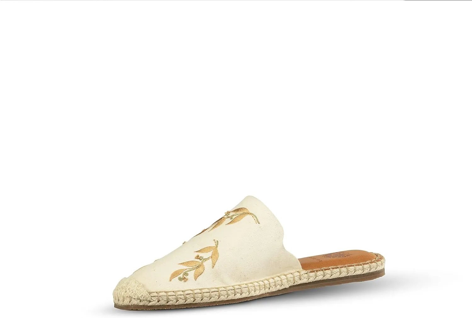 JATAREA Women's Flat Mules | Round Toe Leather Slip-Ons for Any Summer Outing Shoes