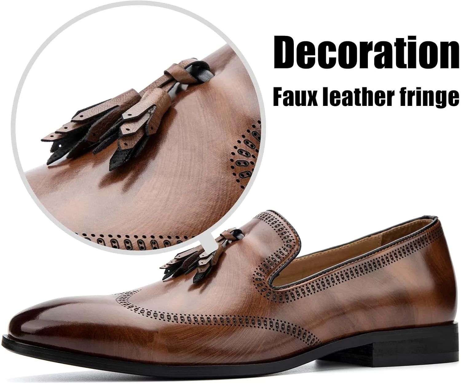JITAI Mens Loafers Shoes Slip On Driving Shoes Casual Dress Loafer Business Fashion Shoes