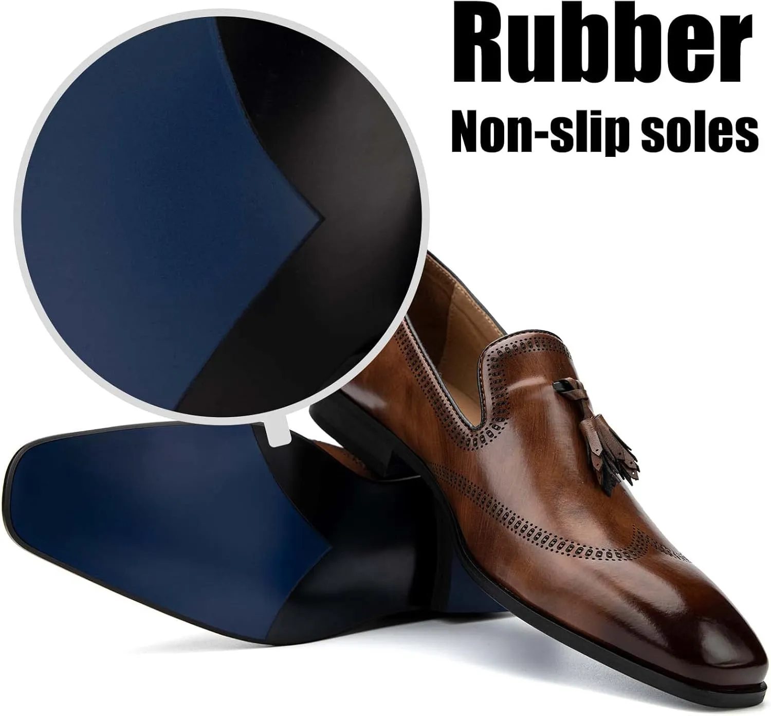 JITAI Mens Loafers Shoes Slip On Driving Shoes Casual Dress Loafer Business Fashion Shoes