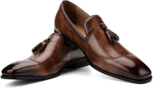 JITAI Mens Loafers Shoes Slip On Driving Shoes Casual Dress Loafer Business Fashion Shoes