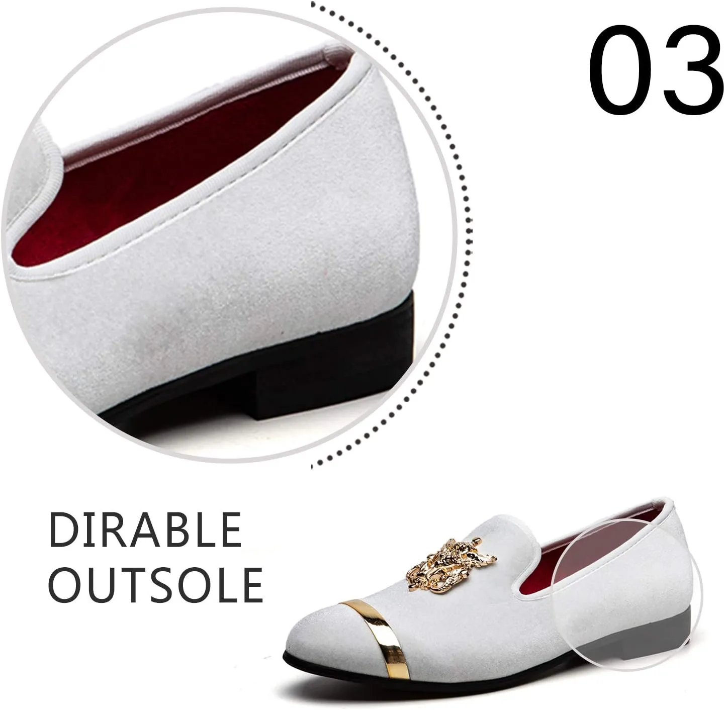 JITAI Men's Penny Slip-On Leather Lined Loafer Luxury Men Shoes