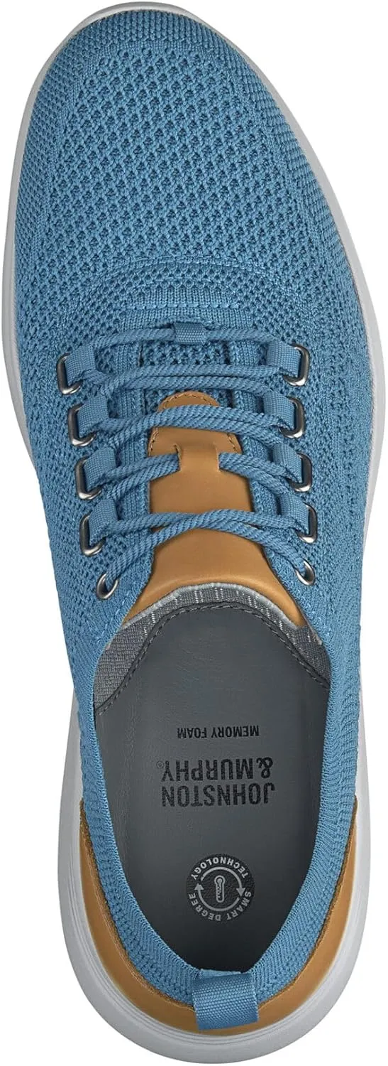 Johnston & Murphy Men’s Amherst U-Throat Shoes, EVA Sole & Cushioned Footbed, Lightweight Casual Shoes, Soft Wool Blend, Flexible Athletic Construction