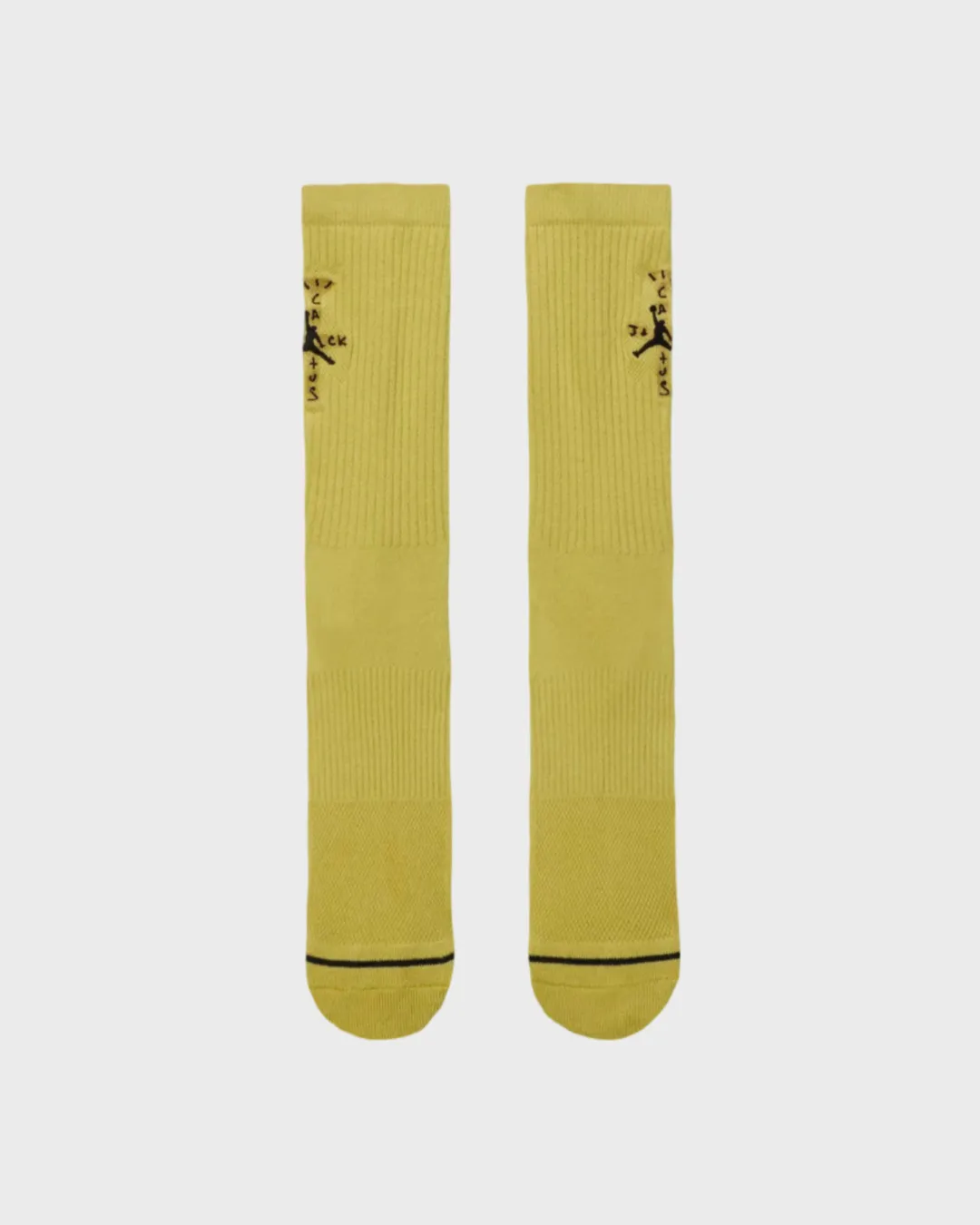 Jordan X Travis Scott Cushioned Crew Socks Celery