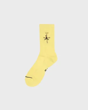 Jordan X Travis Scott Cushioned Crew Socks Celery