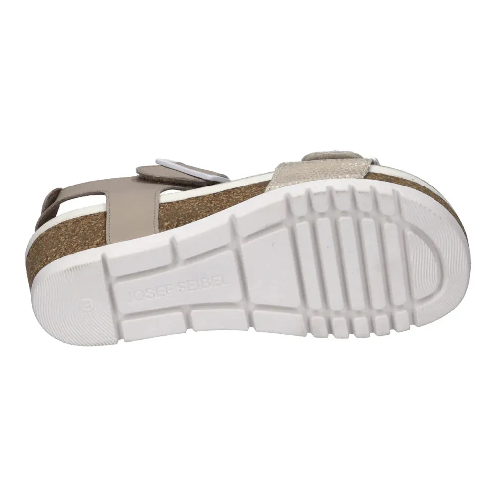 Josef Seibel Quinn 02 Adjustable Wedge Sandal Beige