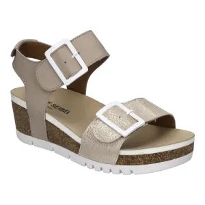 Josef Seibel Quinn 02 Adjustable Wedge Sandal Beige