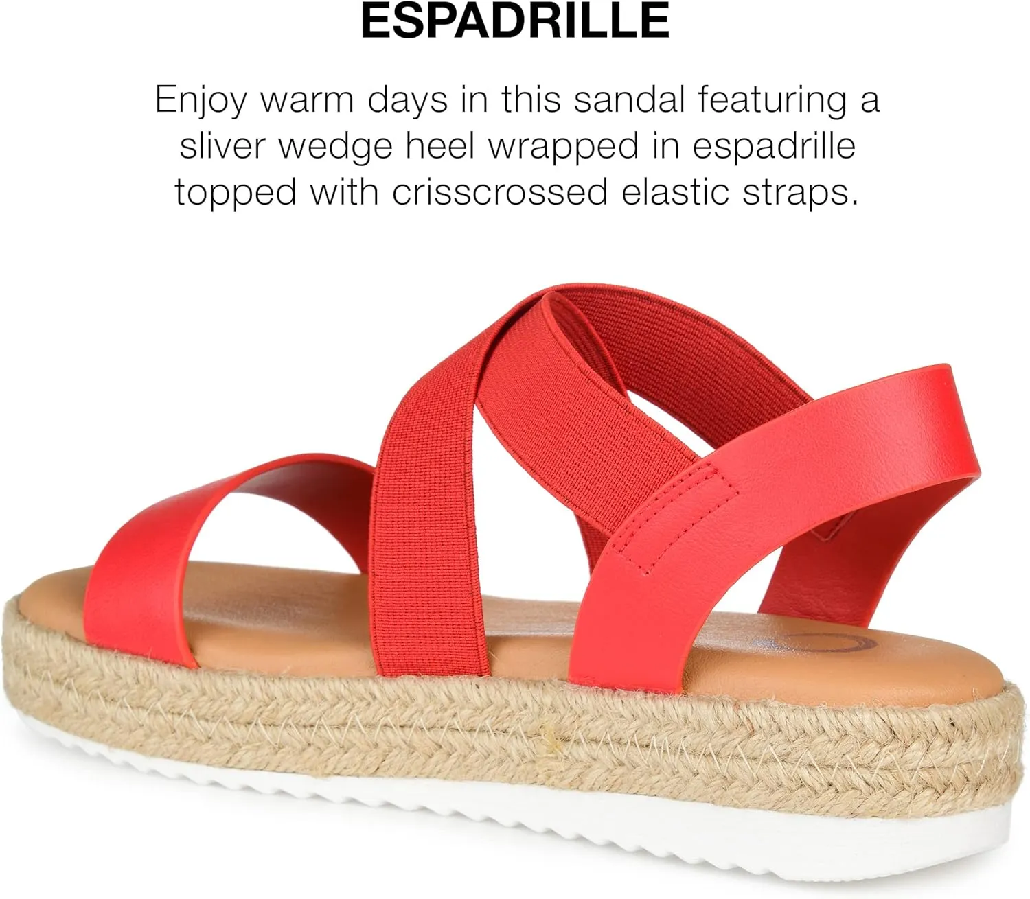 Journee Collection Women's Caroline Wedge Sandal