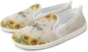 JoyLamoria Hummingbird Sneakers Walking Shoes Teens Adults Elastic Loafers and Flats Quick Drying Sneakers Slip On Shoes Arch Support