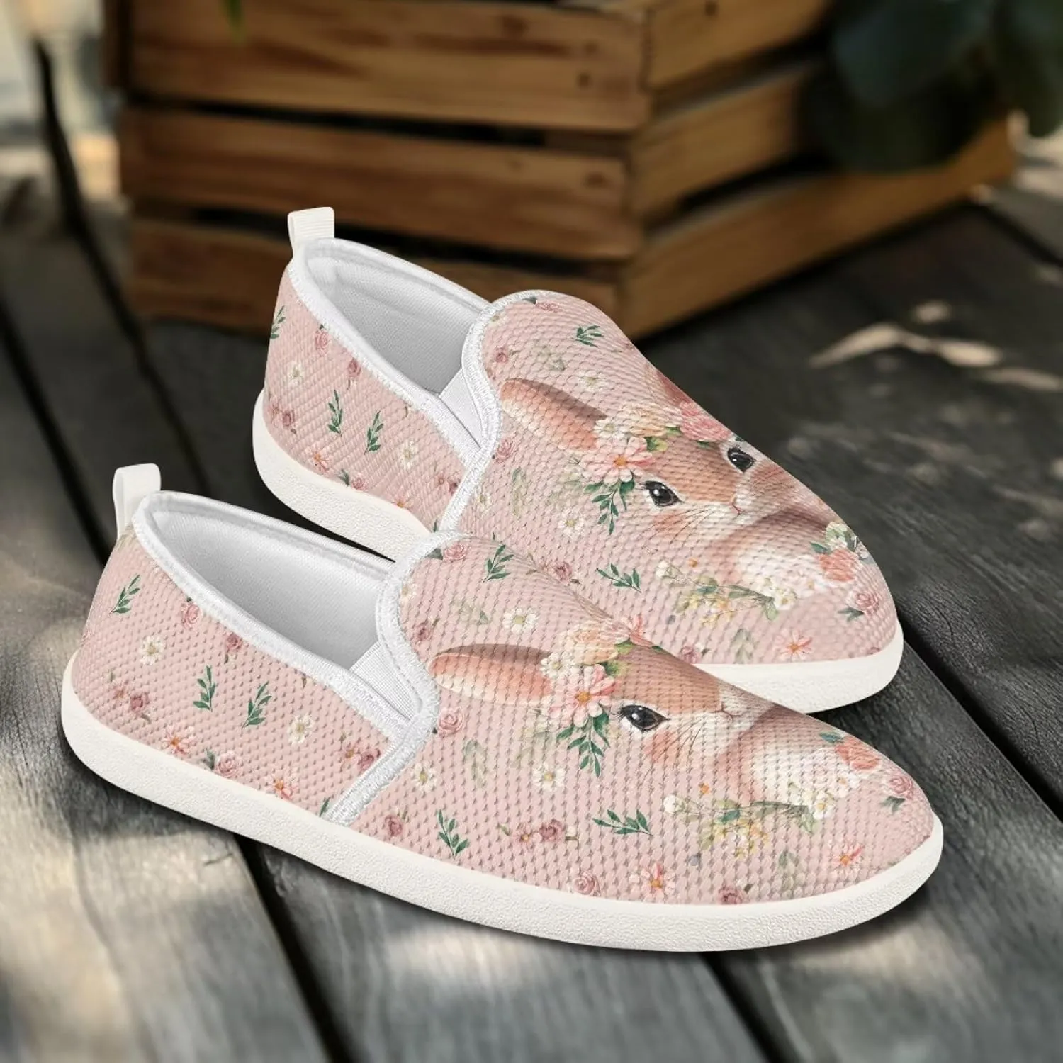 JoyLamoria Hummingbird Sneakers Walking Shoes Teens Adults Elastic Loafers and Flats Quick Drying Sneakers Slip On Shoes Arch Support