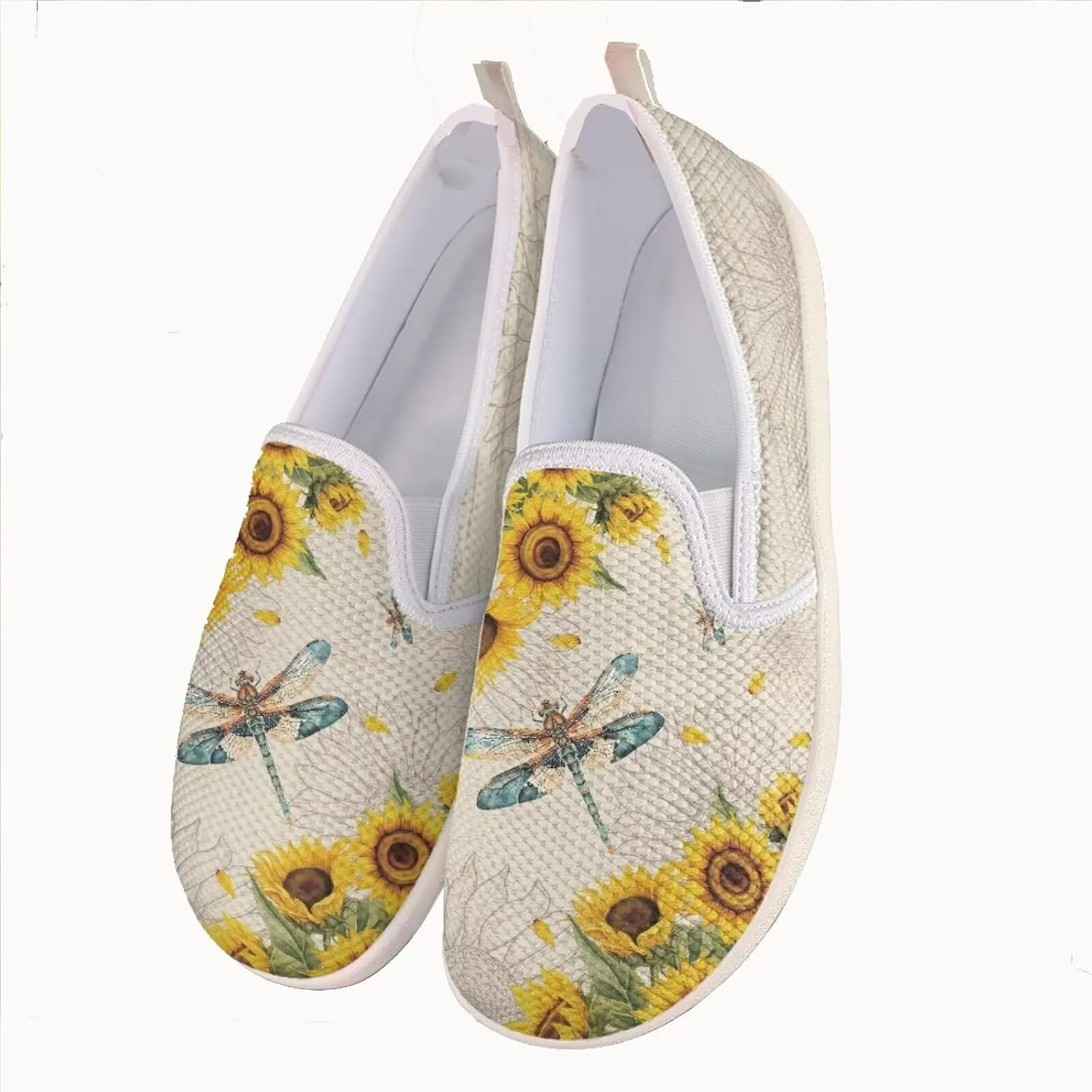 JoyLamoria Hummingbird Sneakers Walking Shoes Teens Adults Elastic Loafers and Flats Quick Drying Sneakers Slip On Shoes Arch Support