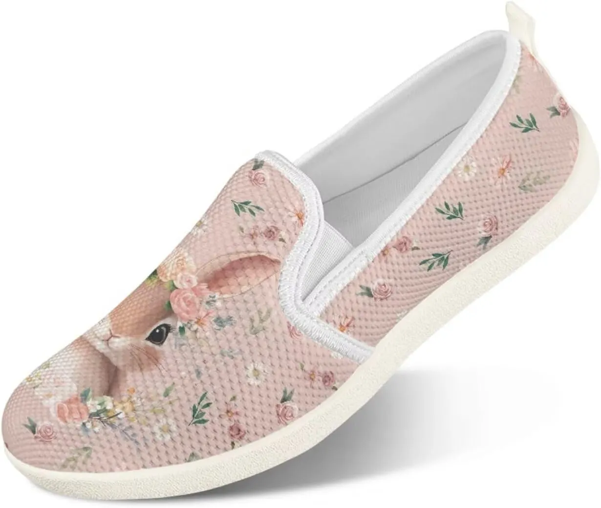 JoyLamoria Hummingbird Sneakers Walking Shoes Teens Adults Elastic Loafers and Flats Quick Drying Sneakers Slip On Shoes Arch Support
