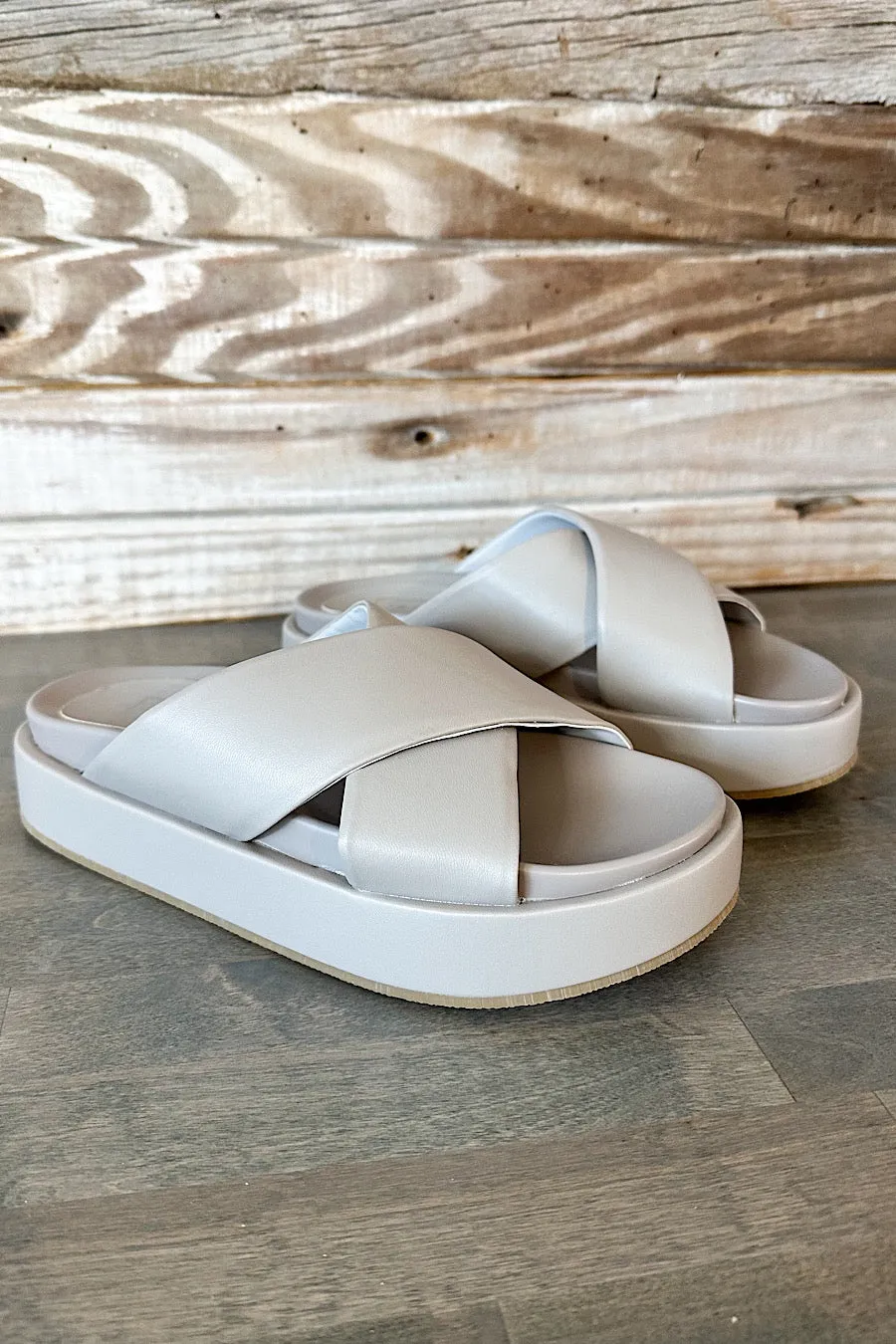 Juliet Slip On Sandal in Mink
