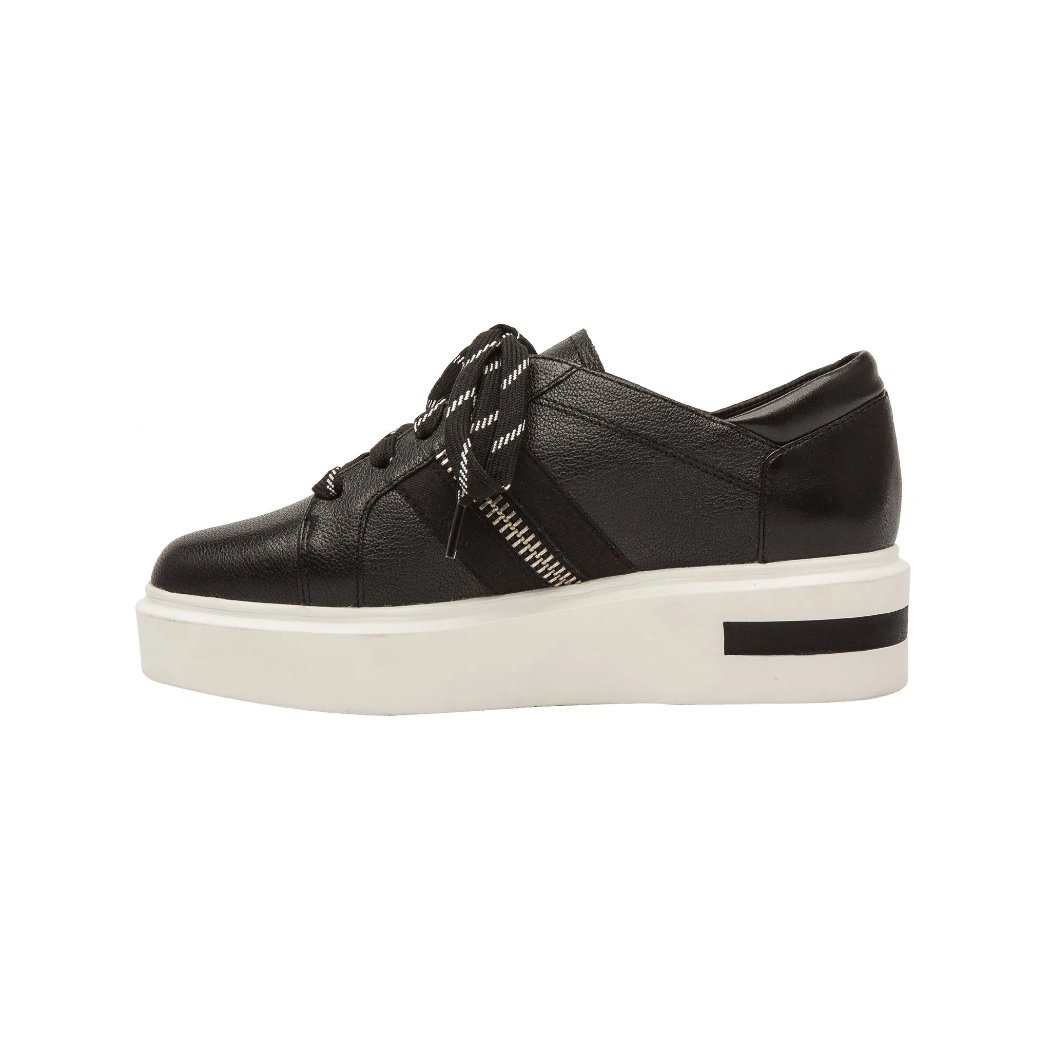 KAREN | Lace-up Leather Platform Sneakers
